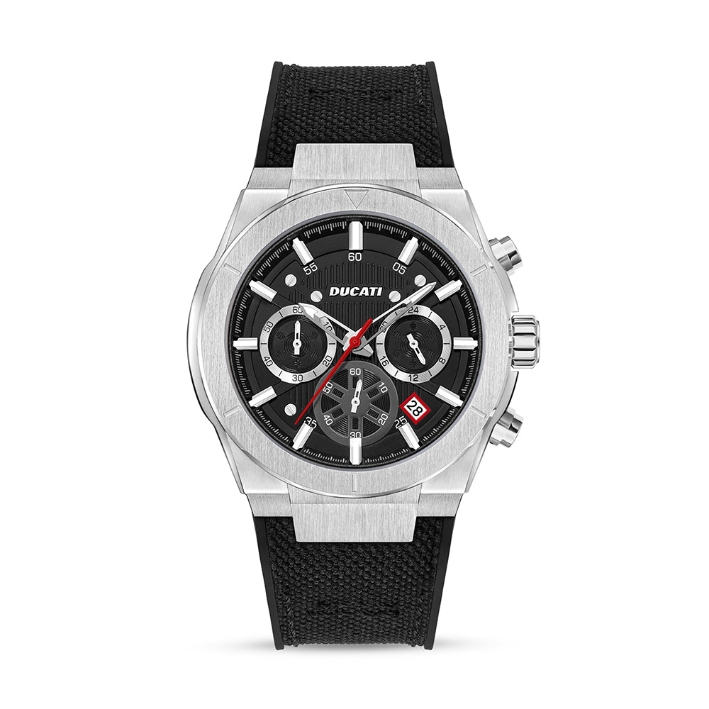 Ducati Dt004 Black Dial Ss Case Black Strap