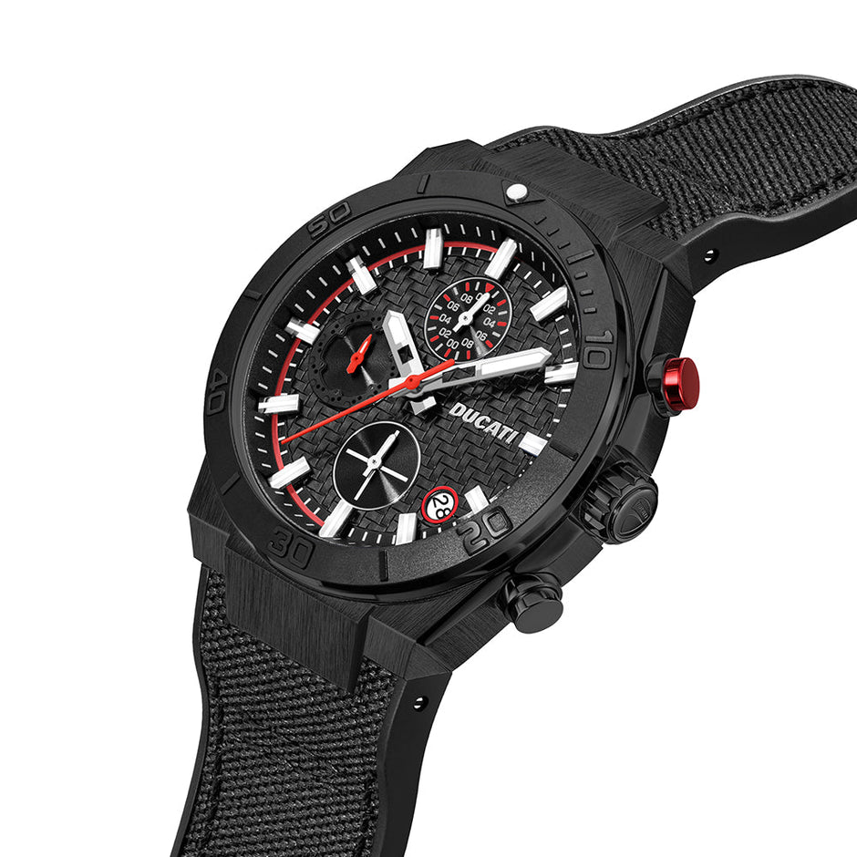 Men Ducati Black 43.5mm Watch