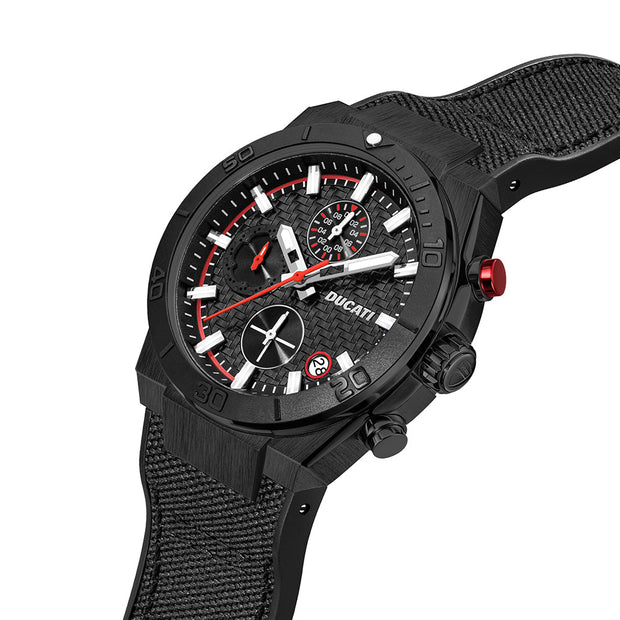 Men Ducati Black 43.5mm Watch
