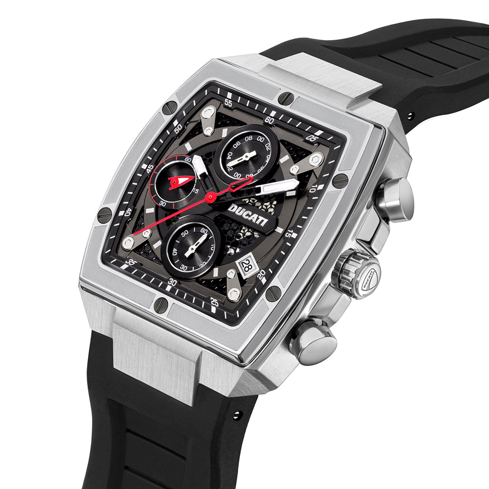 Ducati Dt008 Black Dial Ss Case Black Strap