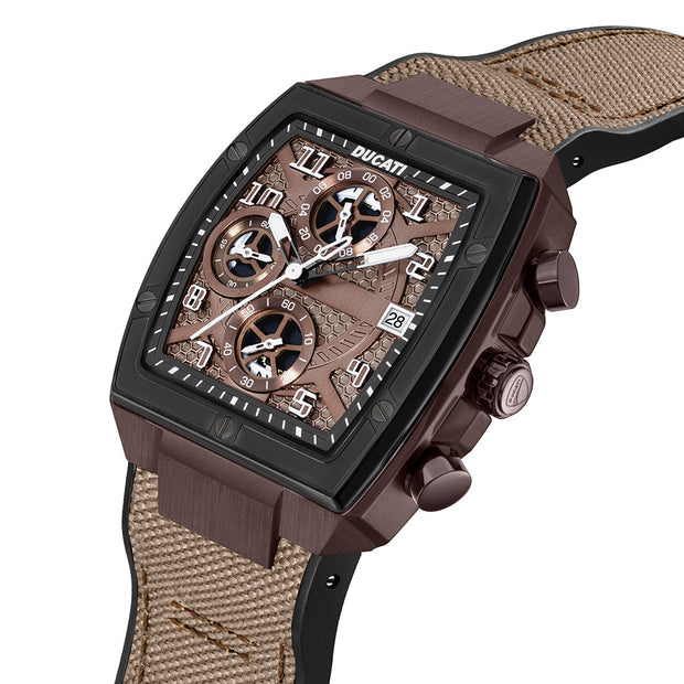 Men Ducati Brown 40mm Watch