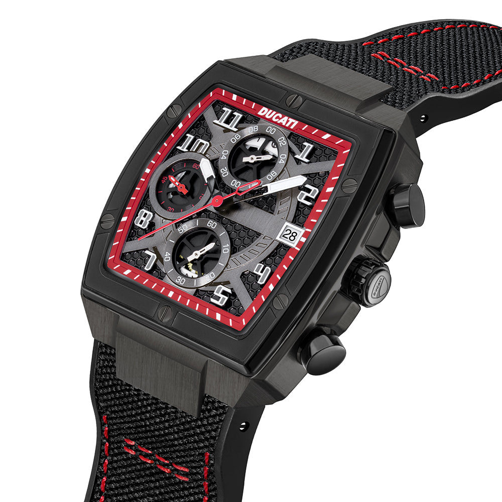 Ducati Dt088 Black Dial Black Case Black Strap