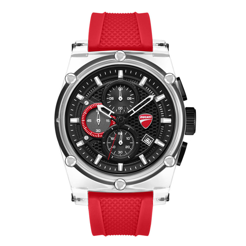 ساعة سوبر موتو السوداء للرجال