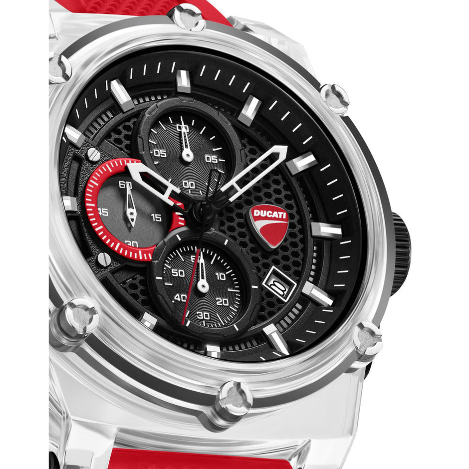 ساعة سوبر موتو السوداء للرجال