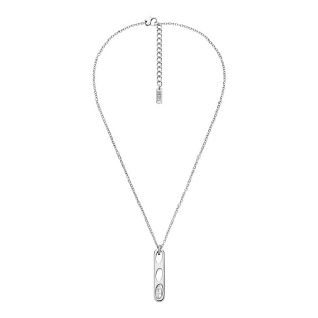 Men Oval D Logo Necklace
