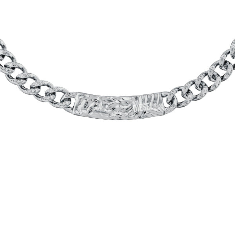 Men Diesel Font Necklace