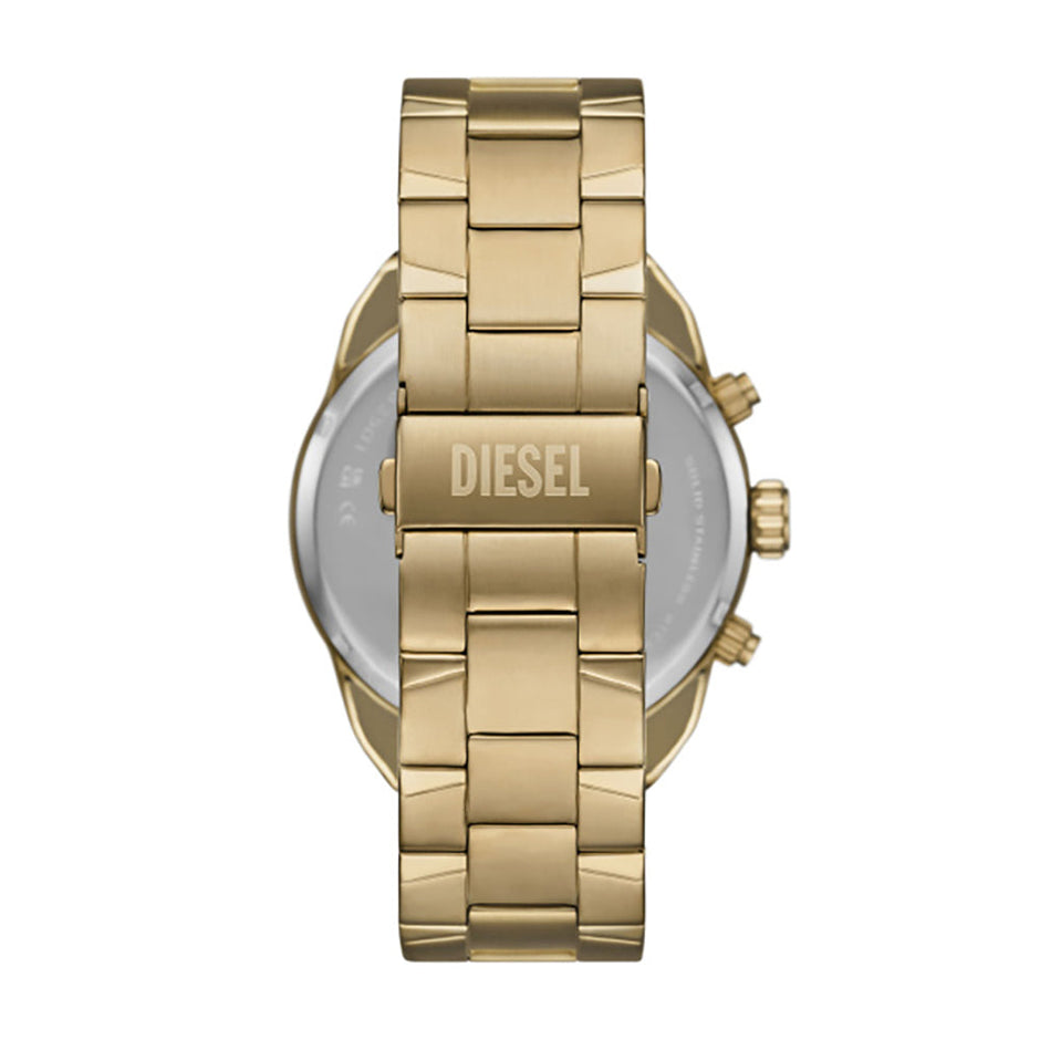 Men Spiked Gold 49mm Watch