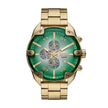 Men Spiked Gold 49mm Watch