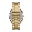 Men Spiked Gold 49mm Watch