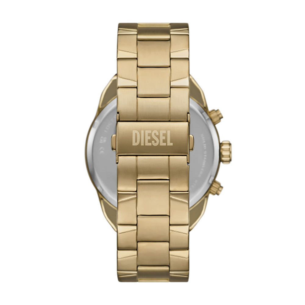 Men Spiked Gold 49mm Watch