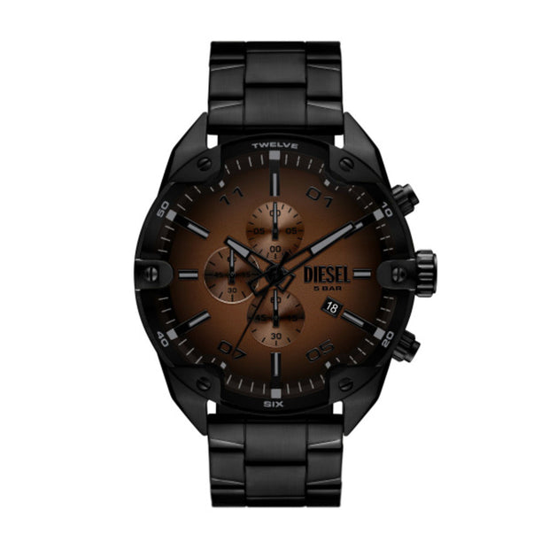 Men Spiked Black Watch