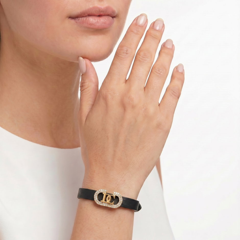 Women Voga Black Bracelet