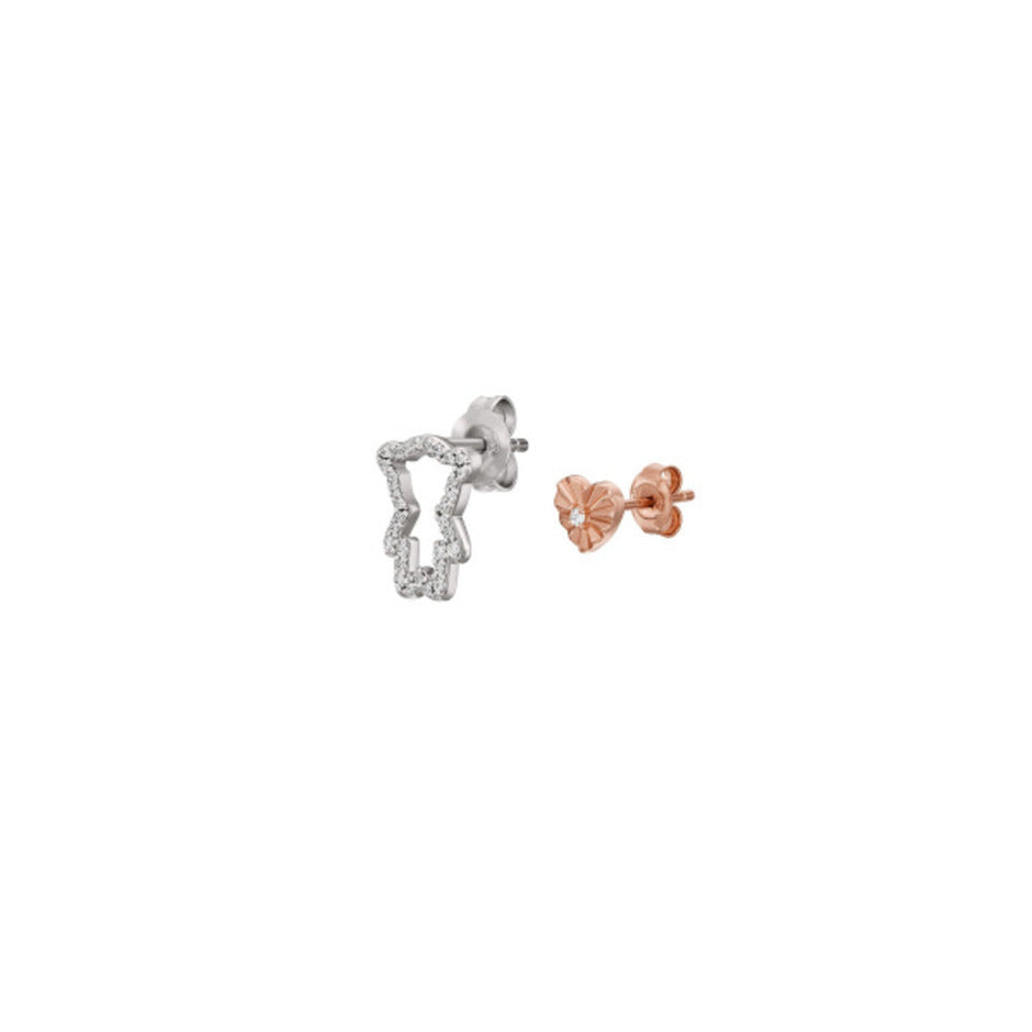 Women Sentimental Two Tone Earrings