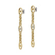 Women Eagle Logo Gold Earrings