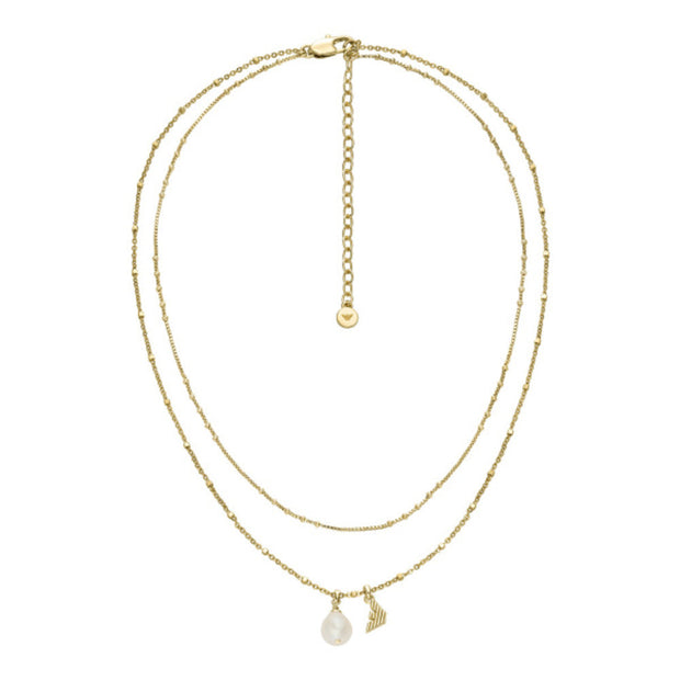 Women Eagle Logo Gold Necklace