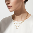 Women Eagle Logo Gold Necklace