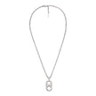 Men Eagle Logo Silver Necklace