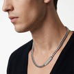Men Eagle Logo Silver Necklace