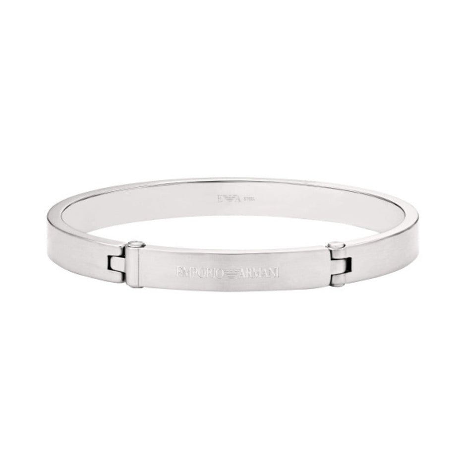 Men Eagle Logo Silver Bracelet