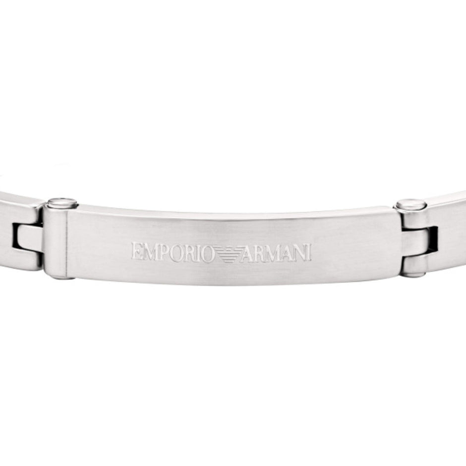 Men Eagle Logo Silver Bracelet
