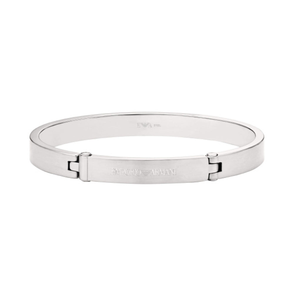 Men Eagle Logo Silver Bracelet