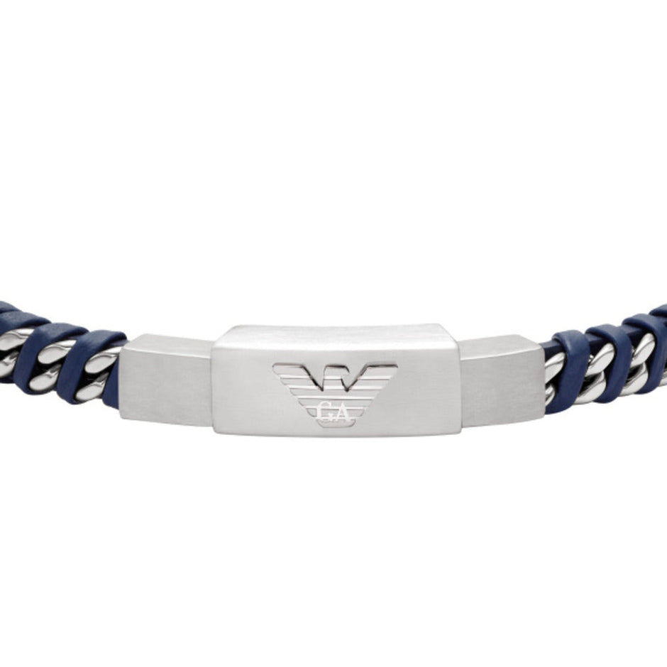 Men Eagle Logo Black Bracelet
