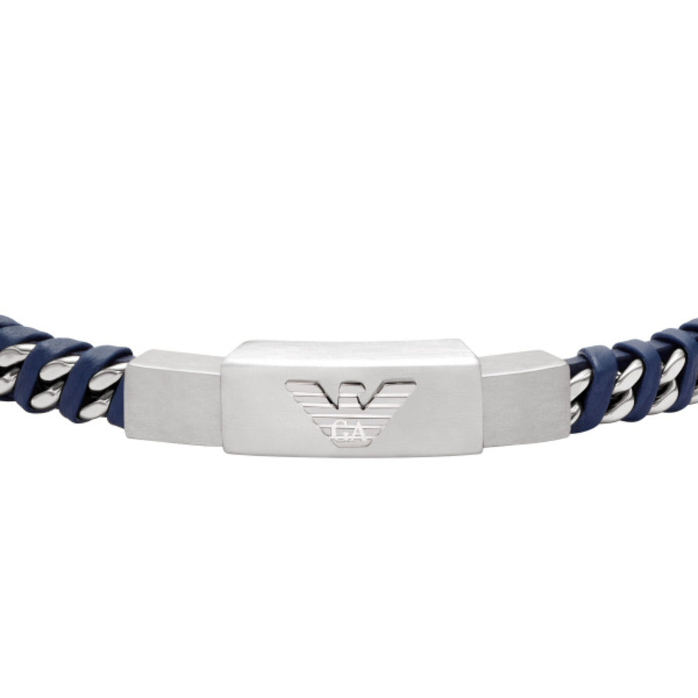 Men Eagle Logo Black Bracelet