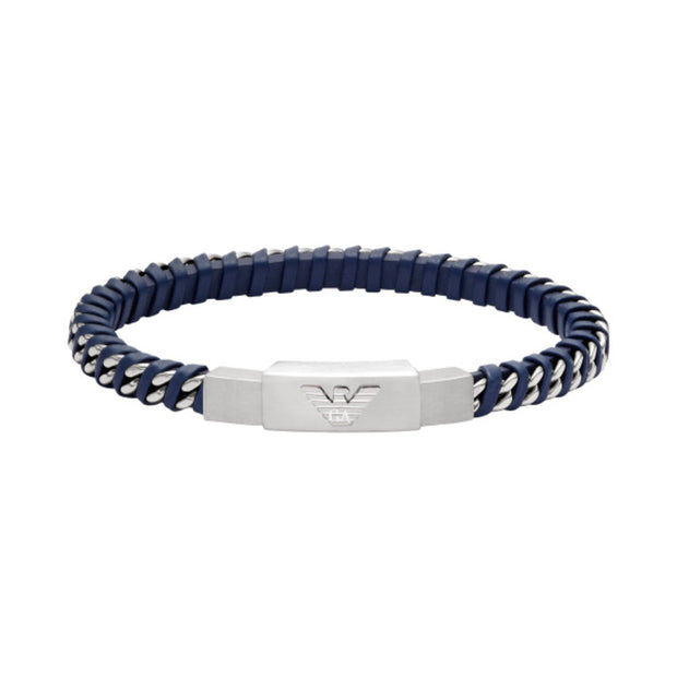 Men Eagle Logo Black Bracelet