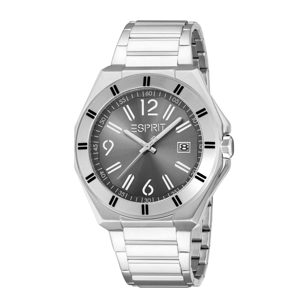 Men Asher 42mm Silver Watch