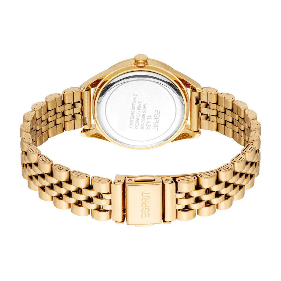 Women Pointy Look Gold 30mm Watch