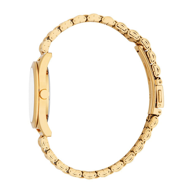 Women Pointy Look Gold 30mm Watch