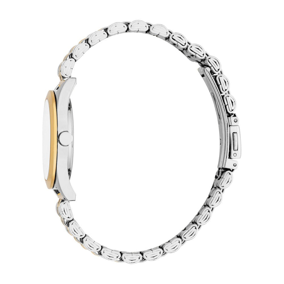 Women Pointy Look Two Tone 30mm Watch