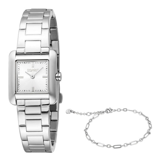 Women Hazel Silver Watch Set