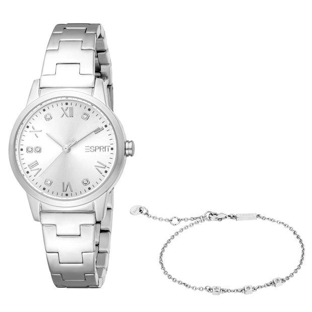 Women Inaya Silver Watch Set