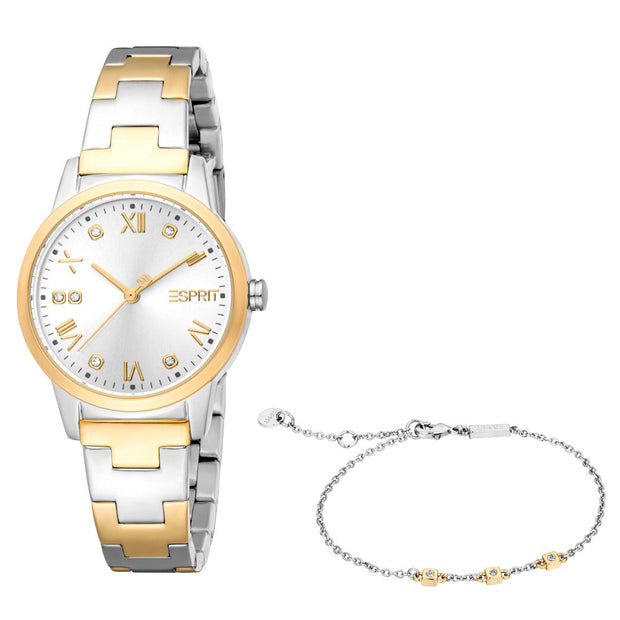 Women Inaya Two Tone Watch Set