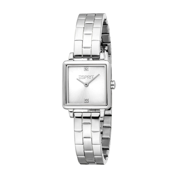 Women Square Silver 22X29.5mm Watch