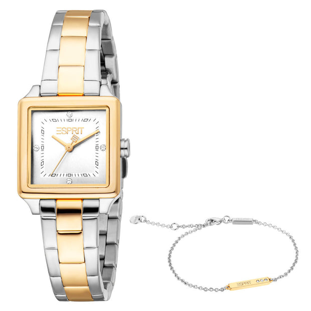 Women Sky Two Tone Watch Set