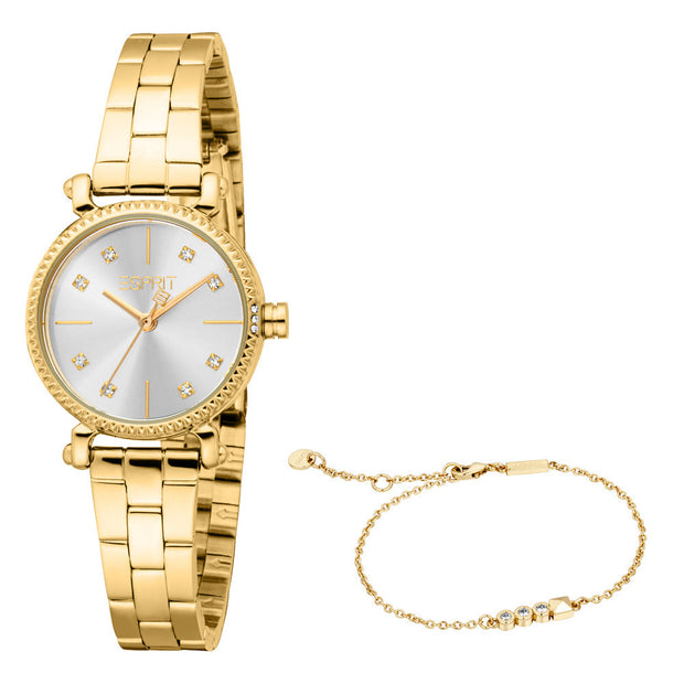 Women Melina Golden Watch Set