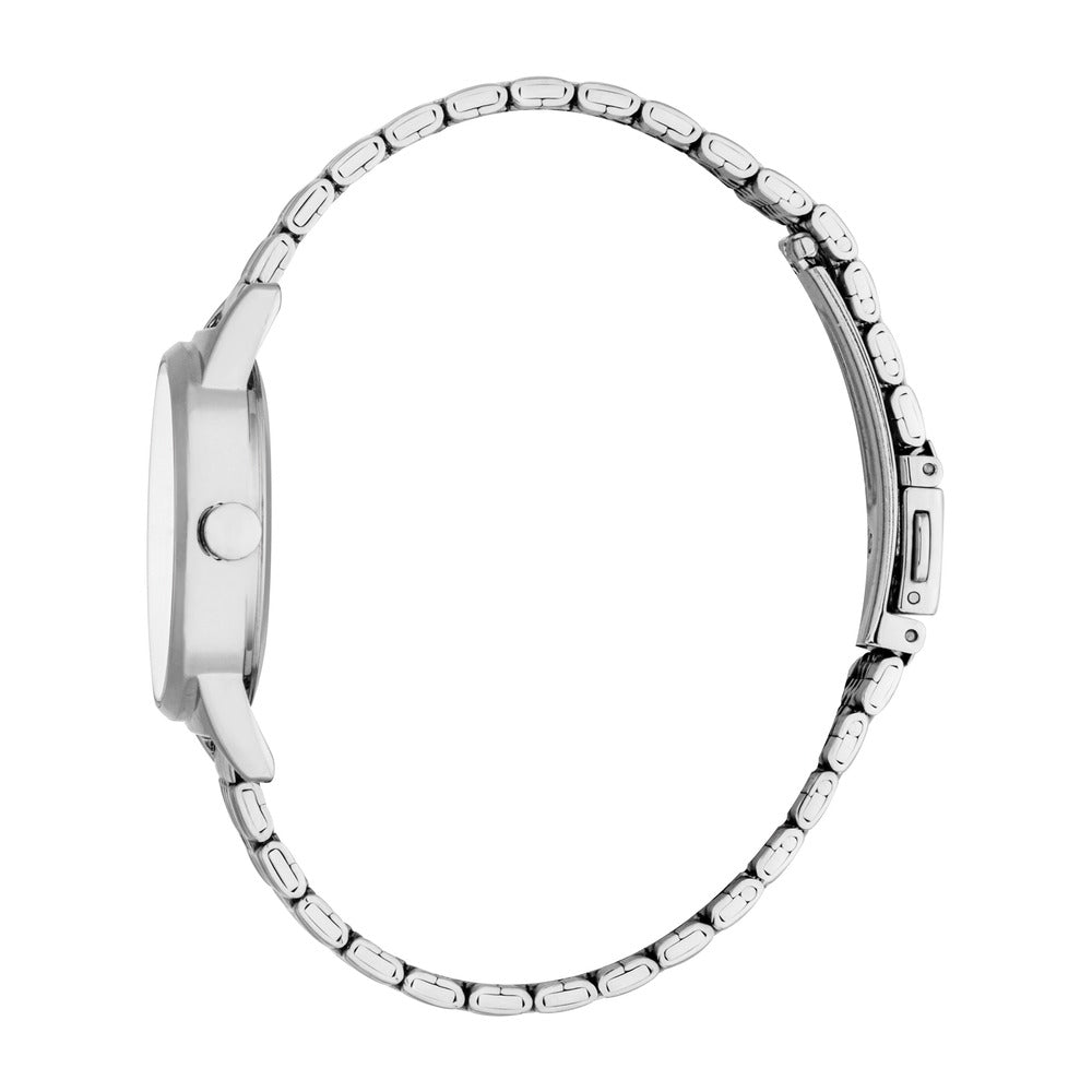 Women Violet Silver 30mm Watch Set