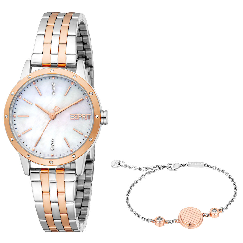 Women Catherine Two Tone Watch Set