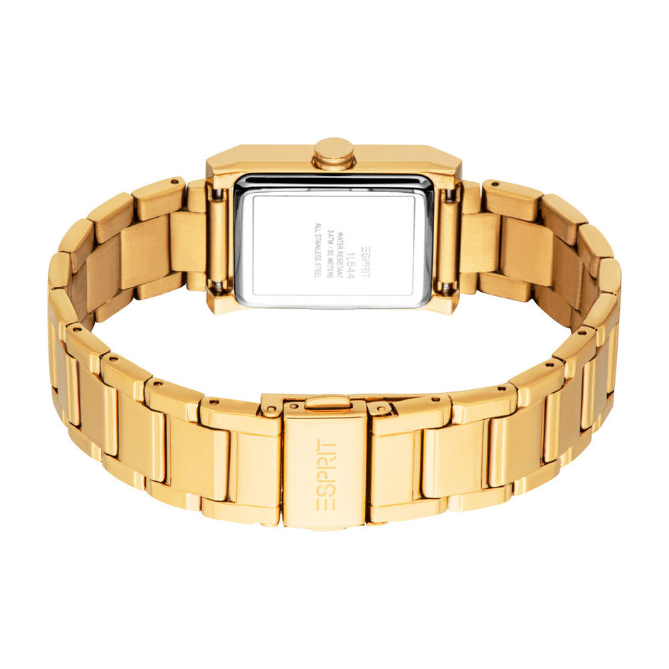 Women Rhea Golden Watch Set
