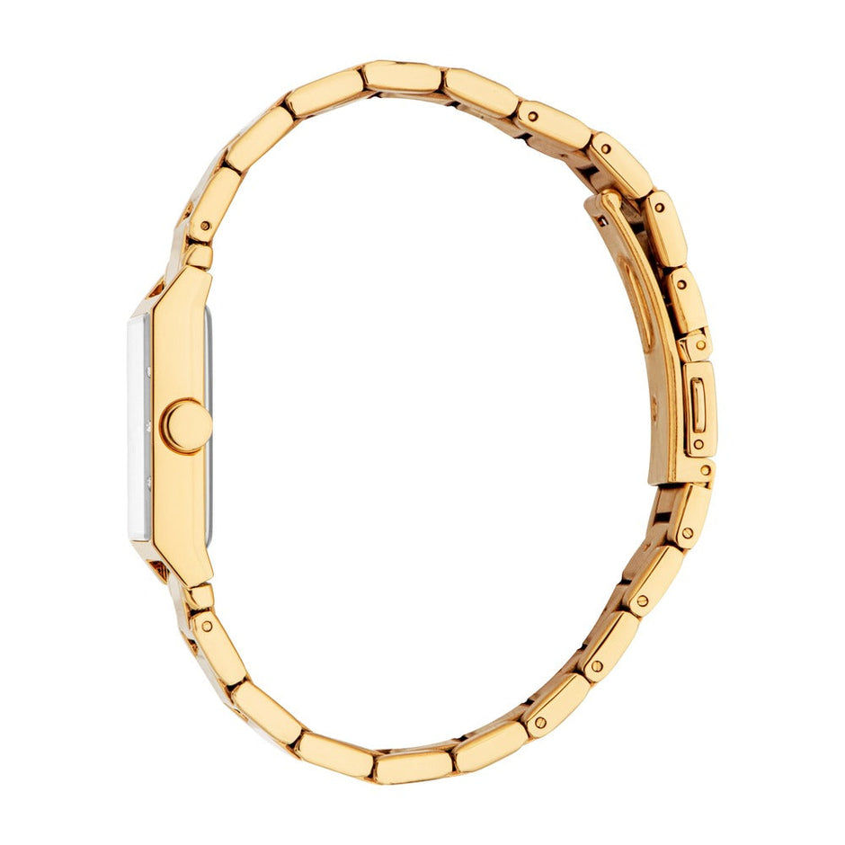 Women Rhea Golden Watch Set