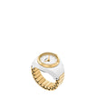 Women White Ring Watch