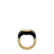Women Black Ring Watch