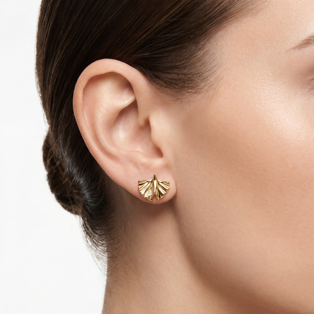 Women Sentimental Gold Earrings