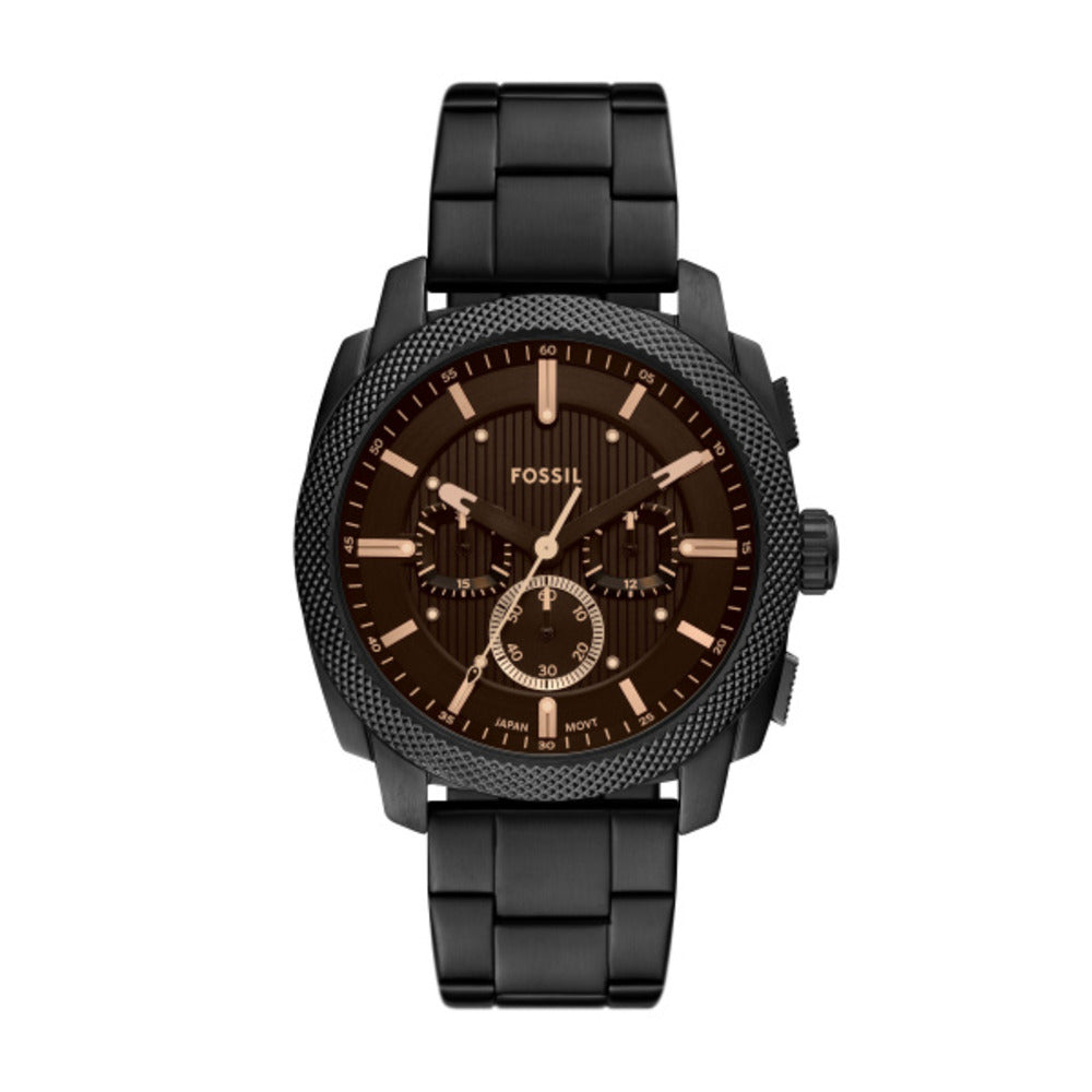 Men Machine Black 44mm Watch