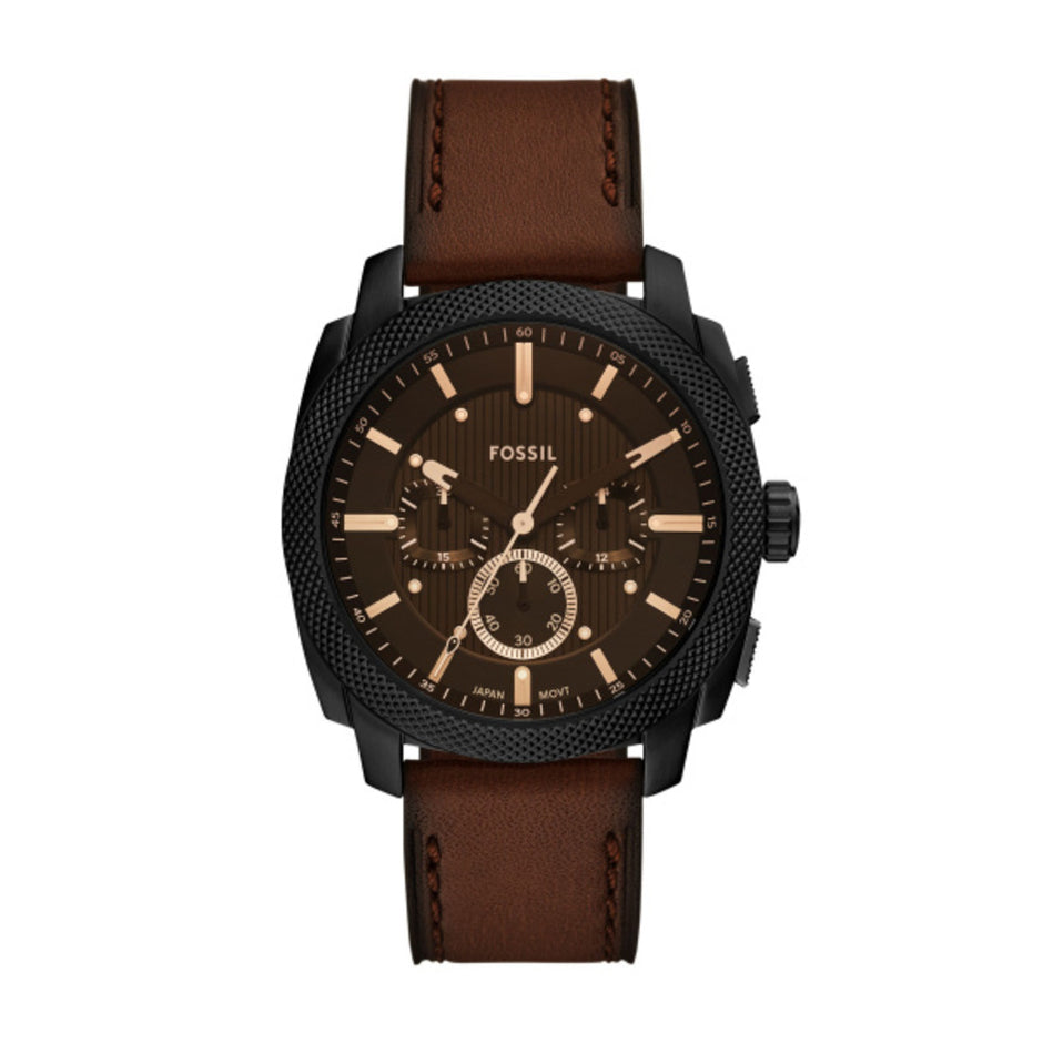 Men Machine Brown Watch