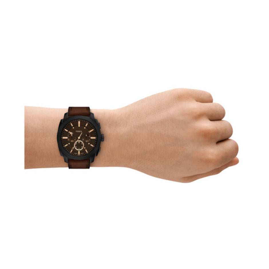 Men Machine Brown Watch