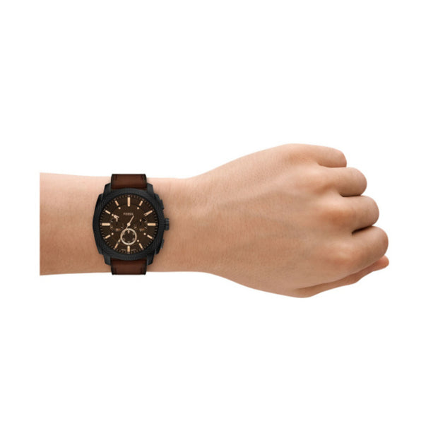 Men Machine Brown Watch