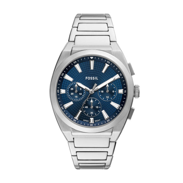 Men Everett Silver 44mm Watch